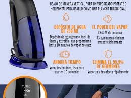 Conair - Vaporizador y Plancha 2 en 1 Turbo